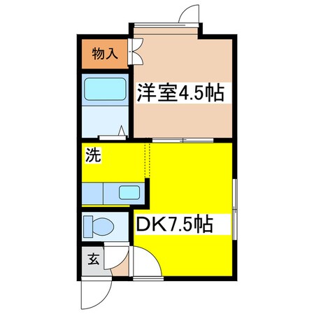 コーポ文苑の物件間取画像